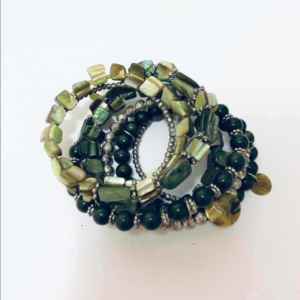 Emerald Green Beads Bracelet